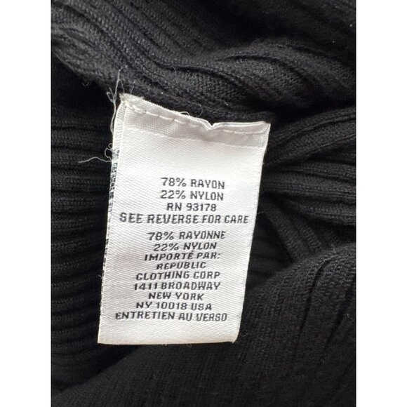 Magaschoni 2pc Womens Black Ribbed sweater Dress Cardigan Size Large - Picture 6 of 6